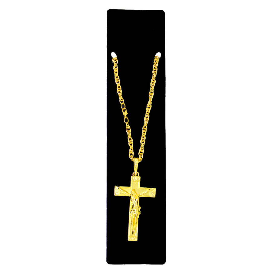Big Gold Cross Necklace