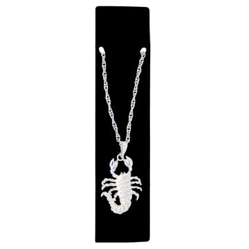 Big Silver Scorpion Necklace
