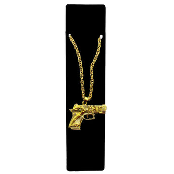 Big Gold 2 PAC Gun Necklace