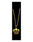 Big Gold Crown Necklace