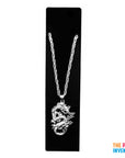 Big Silver Dragon Necklace