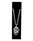 Big Silver Dragon Necklace