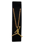 Big Gold Basketball Player Necklace