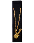 Big Gold Guitar Necklace