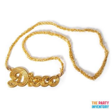 Gold Disco Bling Necklace