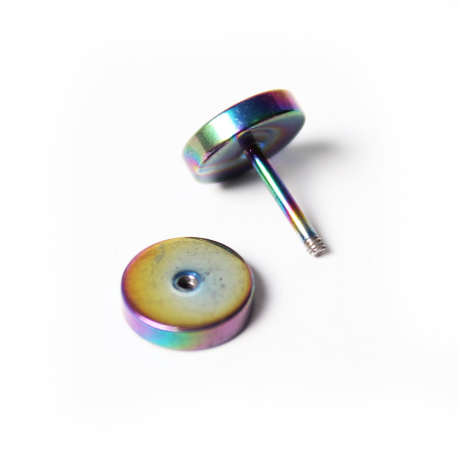 Multicolour Faux Stretcher Earrings (8mm)