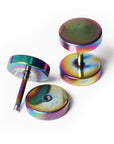 Multicolour Faux Stretcher Earrings (8mm)