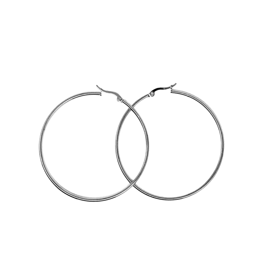 Silver Hoop Earrings