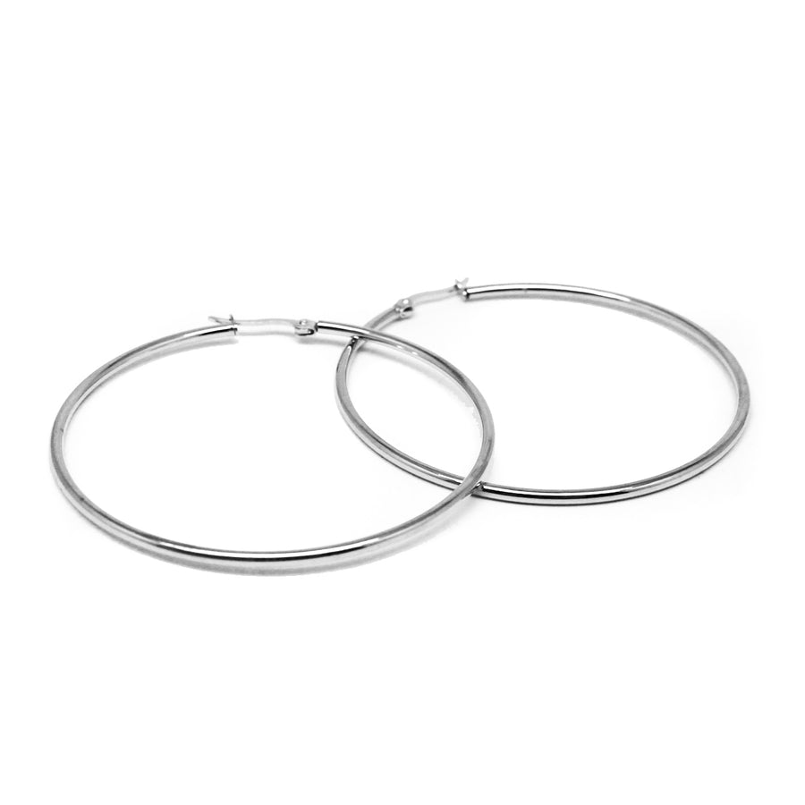 Silver Hoop Earrings