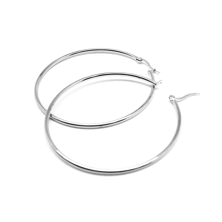 Silver Hoop Earrings