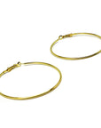 1990s Gold Hoop Earrings