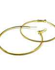 1990s Gold Hoop Earrings
