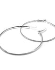 1990s Silver Hoop Earrings
