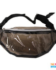 Black Transparent Bum Bag