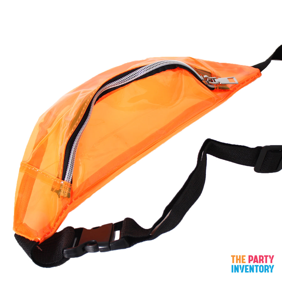 Orange Transparent Bum Bag