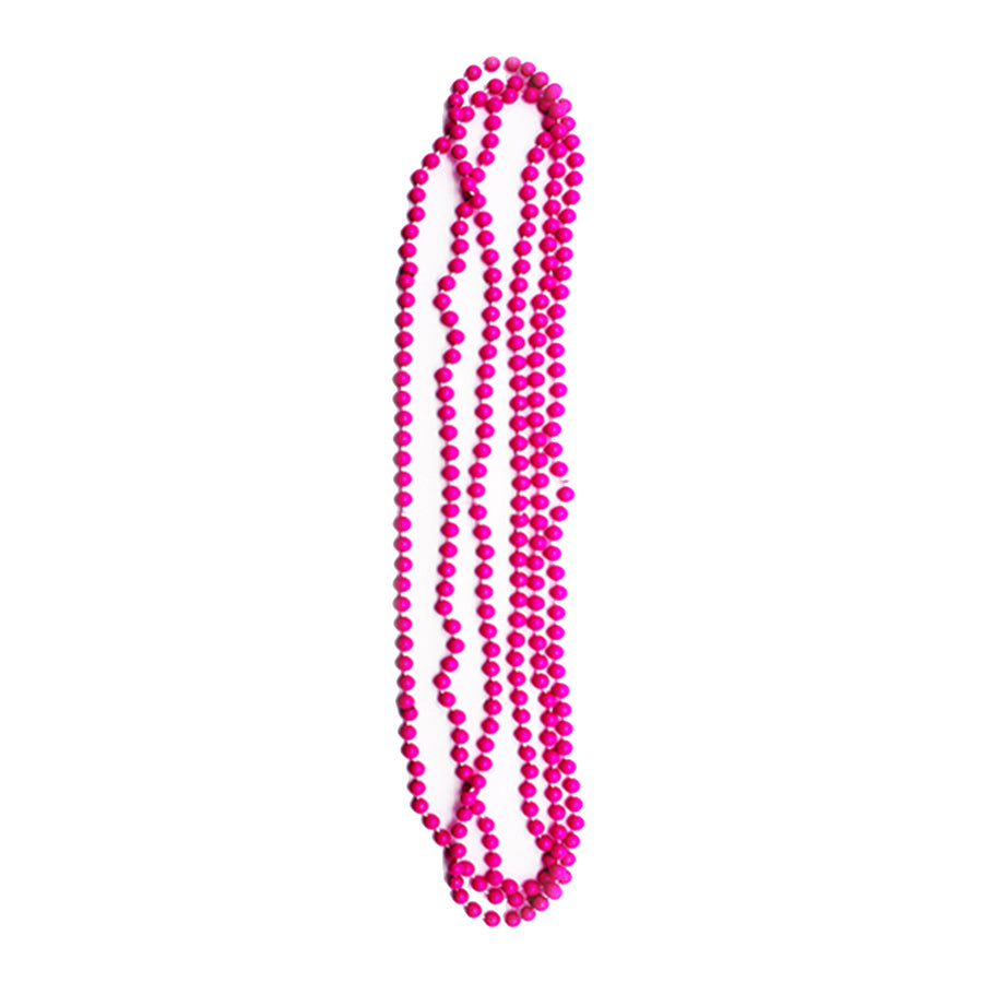 Neon Beaded Necklace (Hot Pink) 3pk