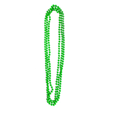 Neon Beaded Necklace (Green) 3pk