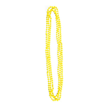 Neon Beaded Necklace (Yellow) 3pk