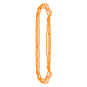 Neon Beaded Necklace (Orange) 3pk