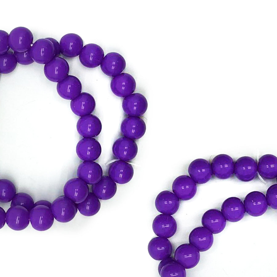 Neon Beaded Bracelet (Purple) 2pk
