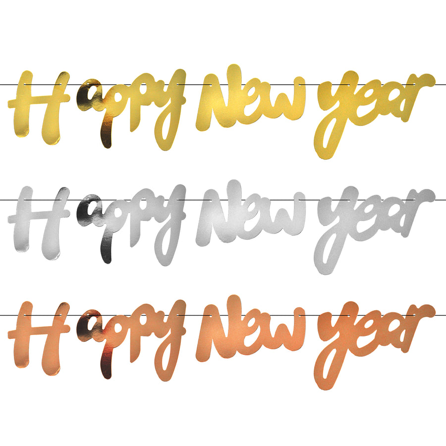 Happy New Year Text Banner