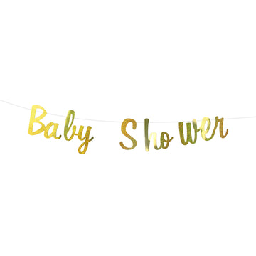 Gold Sparkle Baby Shower Banner