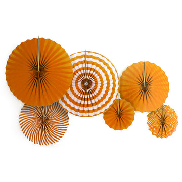 Stripe Decoration Fans (Orange)