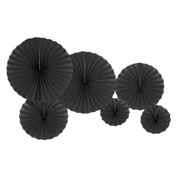 Plain Decoration Fans (Black)