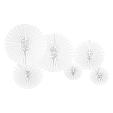 Plain Decoration Fans (White)