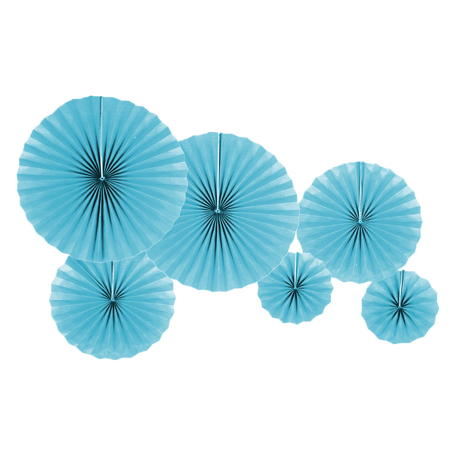 Plain Decoration Fans (Blue)