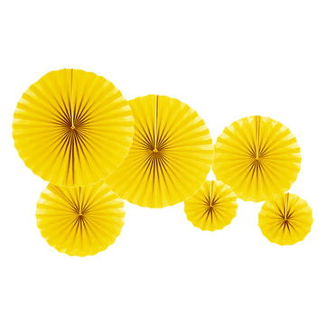 Plain Decoration Fans (Yellow)