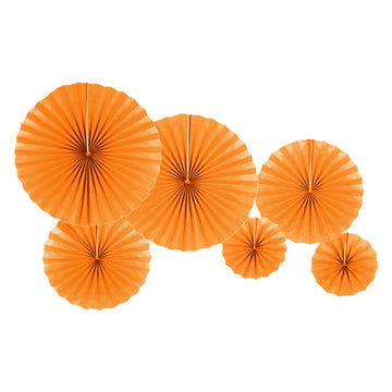 Plain Decoration Fans (Orange)