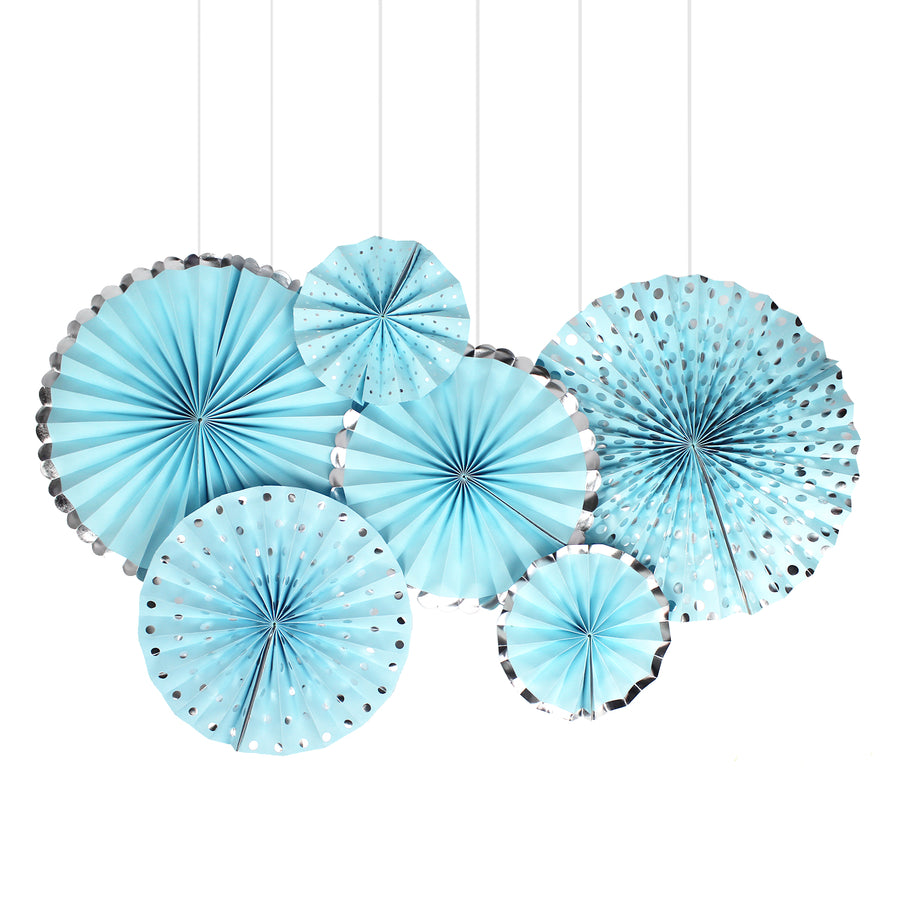 Light Blue Birthday Decoration Kit (Stripes)