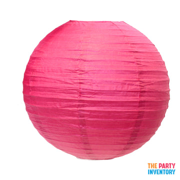 Hot Pink Round Paper Lantern (1 Piece)
