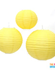 Yellow Round Paper Lantern (1 Piece)