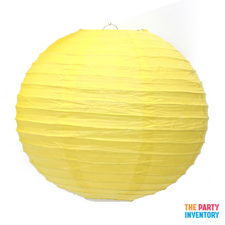 Yellow Round Paper Lantern (1 Piece)