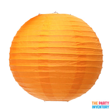Orange Round Paper Lantern (1 Piece)