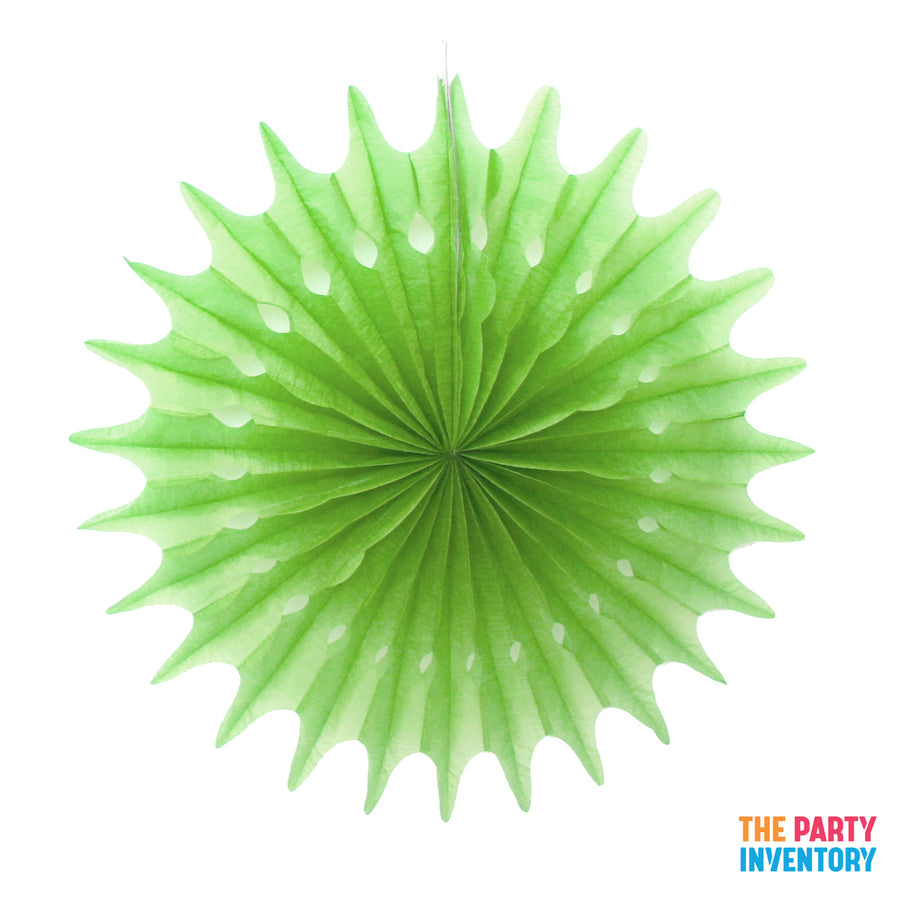 Light Green Snowflake Decorative Fan