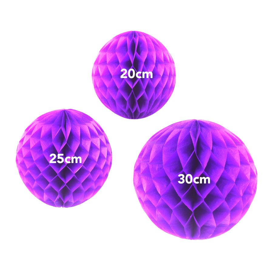 Purple Honeycomb Ball