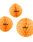 Orange Honeycomb Ball