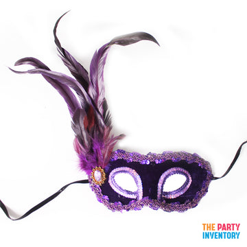 Deluxe Purple Sequin Mask