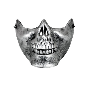 Half Face Skull Mask (Silver)
