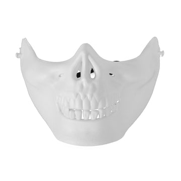 Half Face Skull Mask (White)