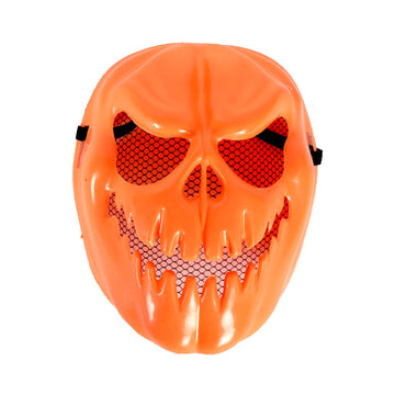 Orange Pumpkin Skeleton Mask