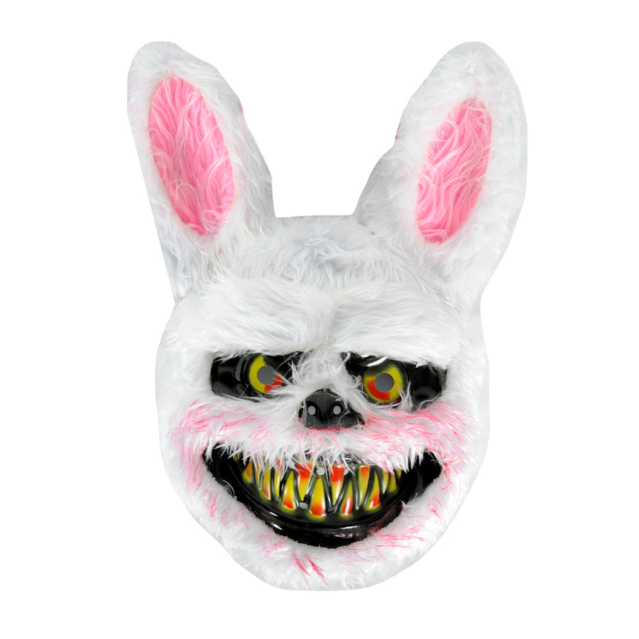 Scary White Rabbit Fluffy Animal Mask