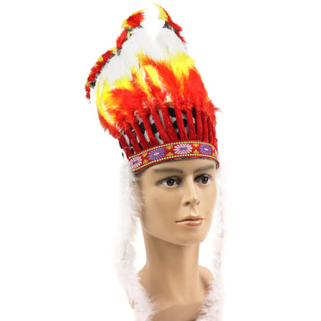 Native American Feathered Headpiece