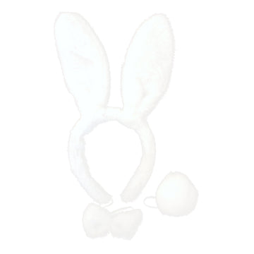 White Rabbit Costume Kit (3 Piece Set)