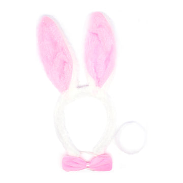 Pink Ears Rabbit Costume Kit (3 Piece Set)