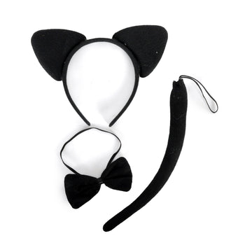 Black Cat Costume Accessory Kit (3 Piece Set)