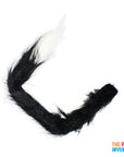 Black & White Fluffy Cat Tail